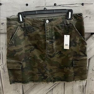 BP Camouflage Cargo Mini Skirt